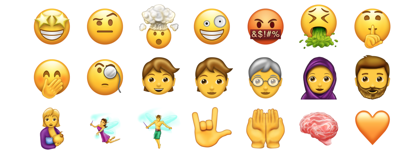 这些全新的 emoji 表情要来了